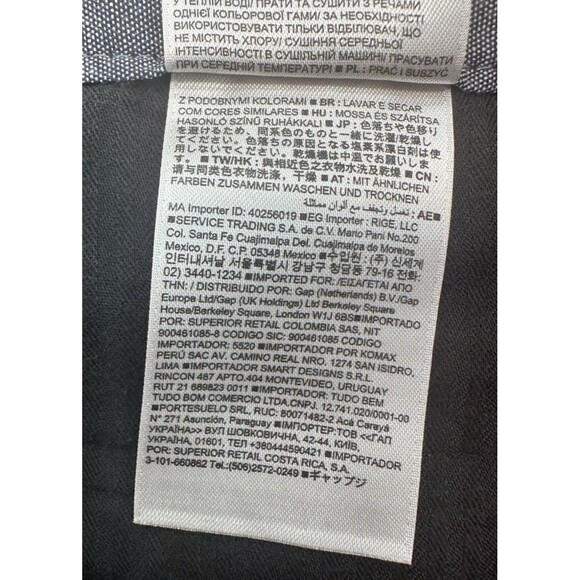 Banana Republic Kentfield Pants Chino Men's 36x30 Gray Herringbone Cotton Casual - Picture 7 of 13